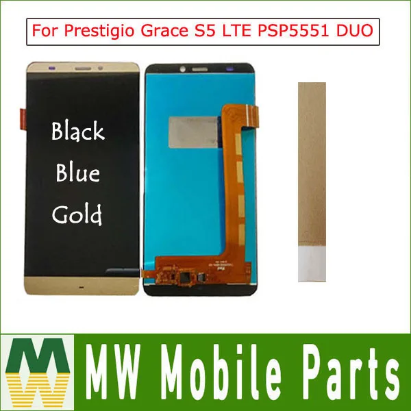 1 шт./лот 5 &quotдля Prestigio Grace S5 LTE PSP 5551 DUO ЖК дисплей + кодирующий преобразователь