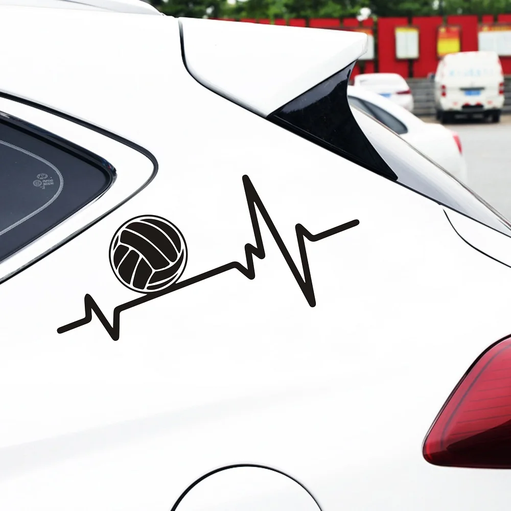 Стикер для автомобиля Heartbeat s и наклейки волейбола Стайлинг корпус автомобильной