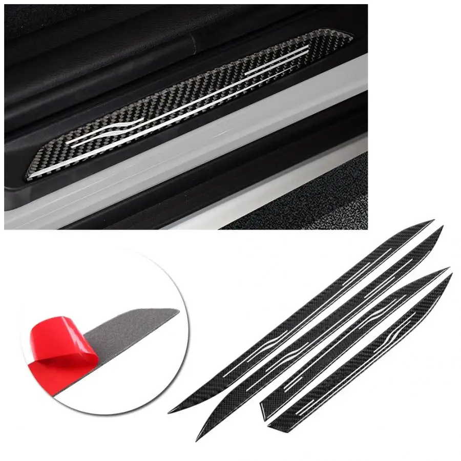 Автомобильные детали из углеродного волокна защитная Накладка на порог