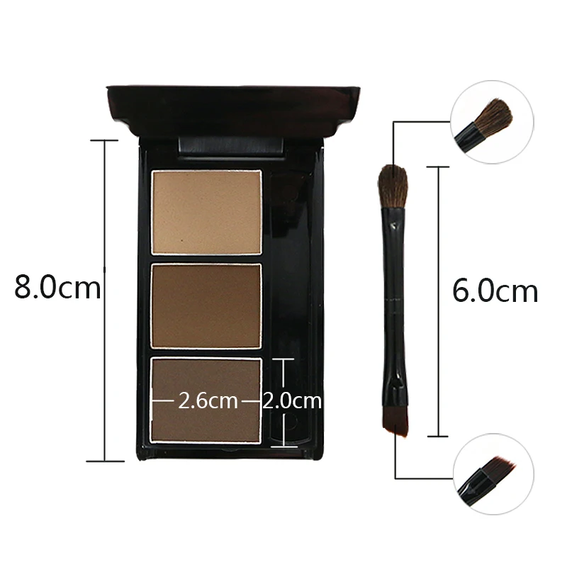 AMIIR карандаш для бровей Профессиональный Макияж 3 цвета Водонепроницаемый