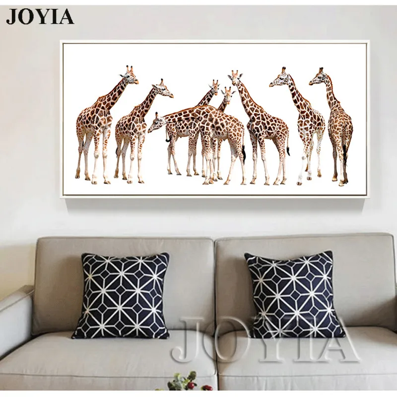 Жирафы холст художественные принты настенная декоративная картина животное