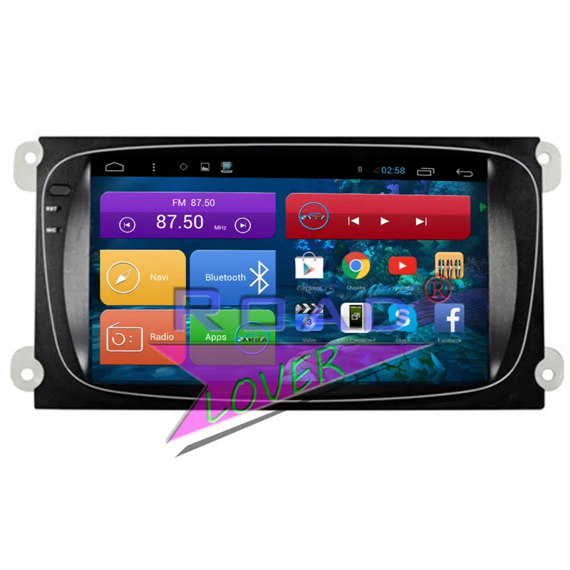 Roadlover Android 6 0 Автомобильный видео плеер для Ford Focus Mondeo Стерео GPS навигация Авто
