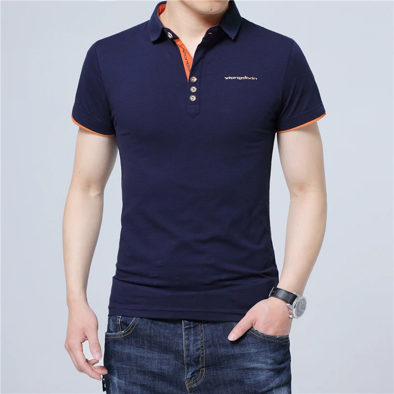 ARCSINX Slim Fit Polo рубашка мужская большой размер 5XL 4XL 3XL короткий рукав Летняя мужская рубашка поло белая хлопковая Мужская Поло Плюс размер поло
