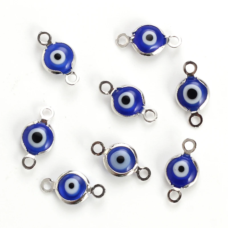 Соединители Lucky Eye 10 шт./лот сглаза для браслетов ожерелий подвесок ювелирные