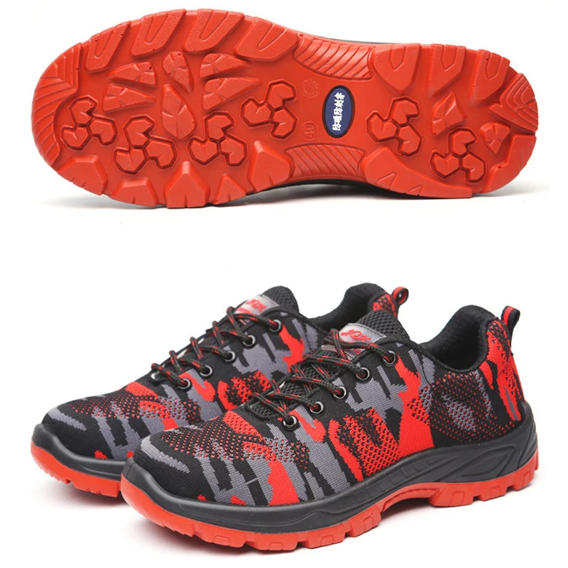 Рабочая обувь мужская защитная Сталь носок Кепки bot для анти-разбив проколов