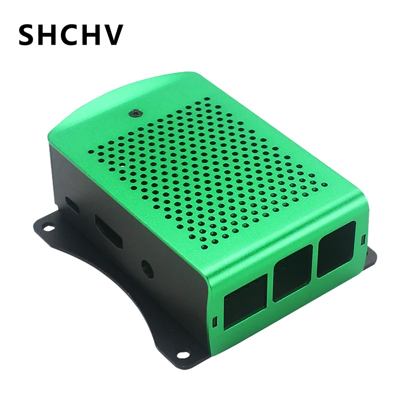SHCHV Raspberry Pi 3 Model B Plus алюминиевый чехол зеленый сплав металлический корпус