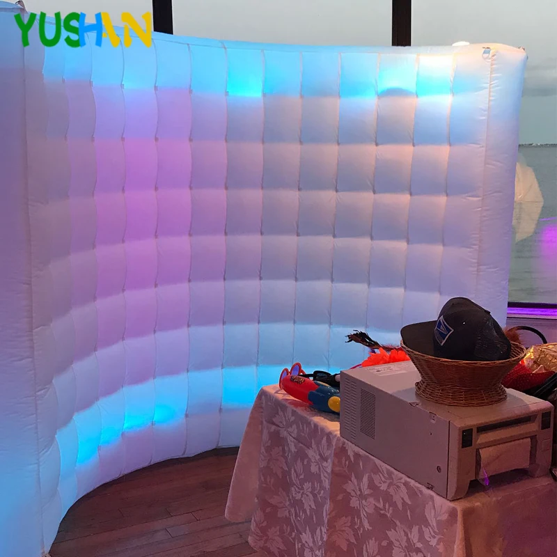 10 футов белый надувной Фотофон стеновая подставка с внутренним воздуходувкой и