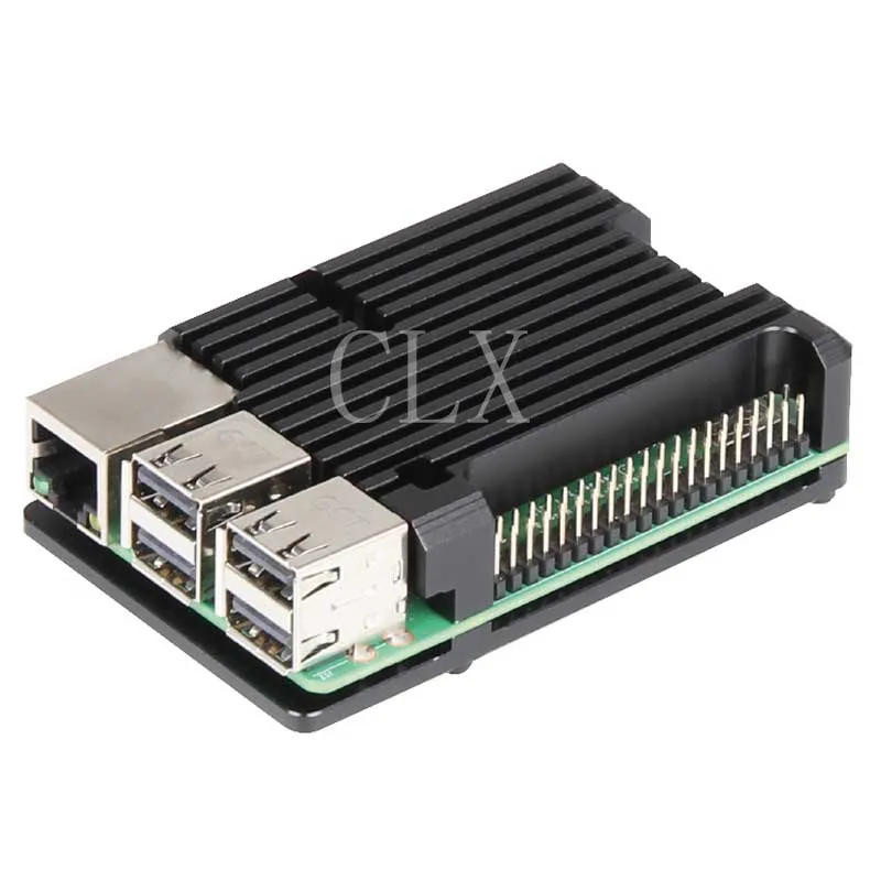Raspberry pi Shell Box general aluminum alloy heat dissipation shell for 2B/3B/3B+ | Компьютеры и офис