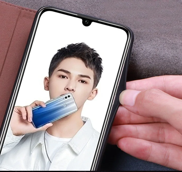 Оригинальный чехол книжка Nefeilike из 100% натуральной кожи для Huawei Honor 10 lite кожаный с