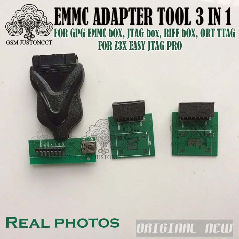 GPG 3 в 1 адаптер для emmc инструмент для Z3X легкий jtag Pro для GPG emmc коробка, jtag коробка, riff коробка, ort jtag коробка