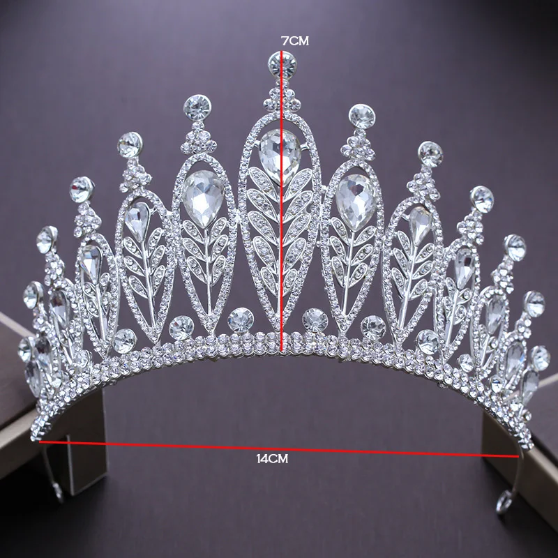 Occident style bride's tiaras and Crowns Princess Queen crown rhinestone Wedding hair accessories trendy jewelry HD180 | Украшения и