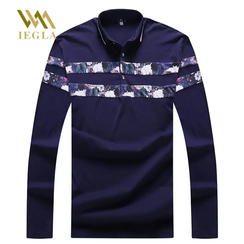 Мужская свободная рубашка поло с вышивкой|men polo shirt|polo shirt long sleevemale shirts |