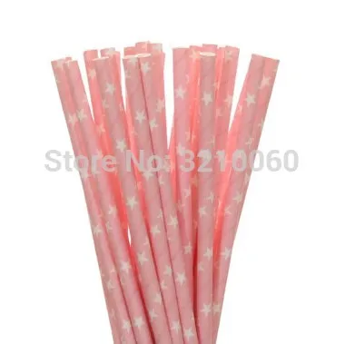 Pink Star 25 шт. розовый красный синий бумажные соломинки 1 шт. Прекрасный Микки Маус дети с днем рождения кекс Топпер флаги творческие вечерние принадлежности - Цвет: Pink Star
