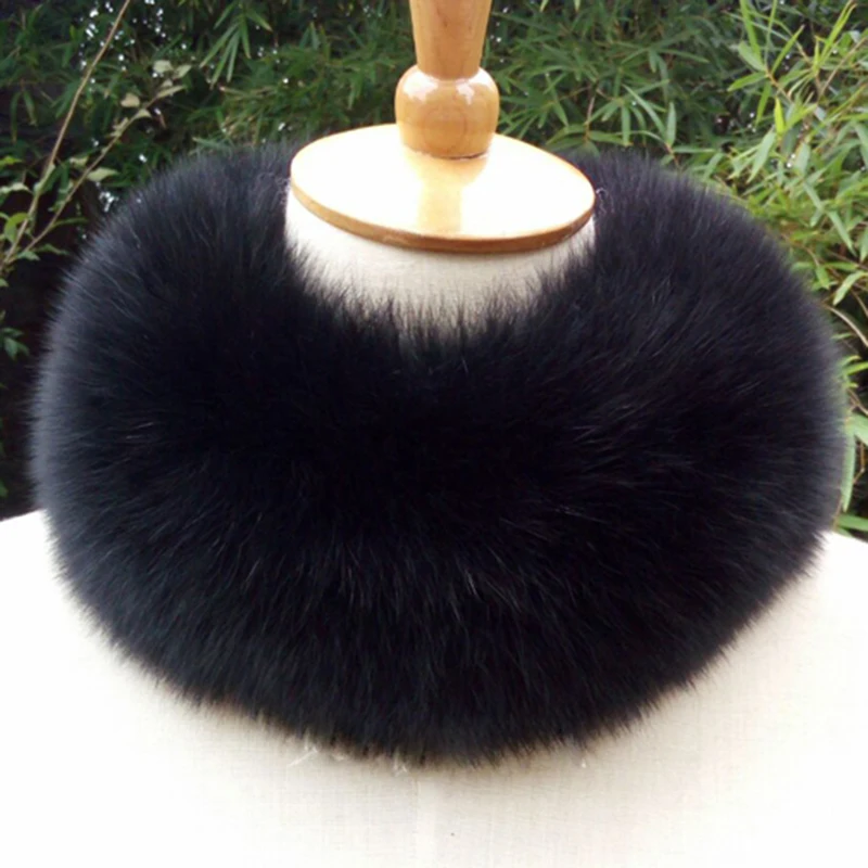 HSPL Настоящий Лисий шарф для женщин Модный зимний китайский меховой воротник