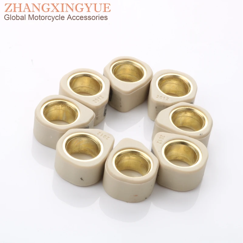 

8pc Racing Quality Variator Slider Roller Weights 20x12mm 9G 11G 15.5G for Kawasaki J300