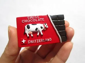 1 шт./компл. Kawaii Swiss World Tour Souvenir молочный шоколад коровы Стерео смолы магнит на