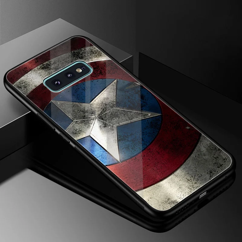 Desxz цветной чехол для телефона из закаленного Стекло samsung Galaxy S7 край S8 S9 плюс S10 Note 8