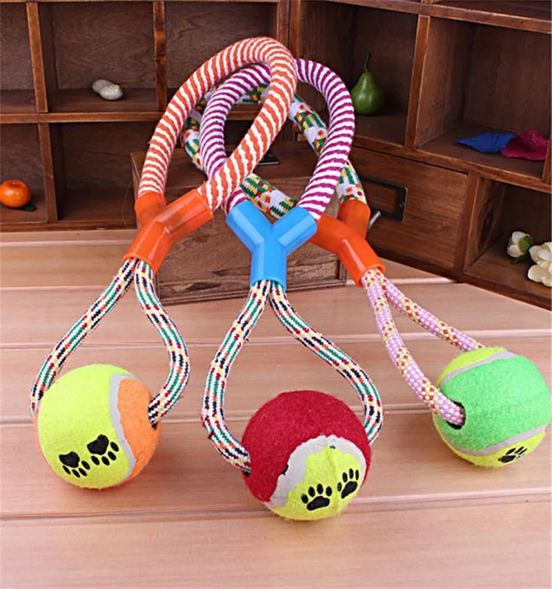 Новое поступление игрушки для собак прочный веревочный Плетеный мяч
