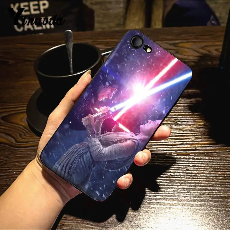 Yinuoda для iphone 7 6 X Чехол REY KYLO REN LIGHTSABER FIGHT чехол для телефона для iphone X 8 7 6 6S Plus X 5 5S SE XR XS XSMAX