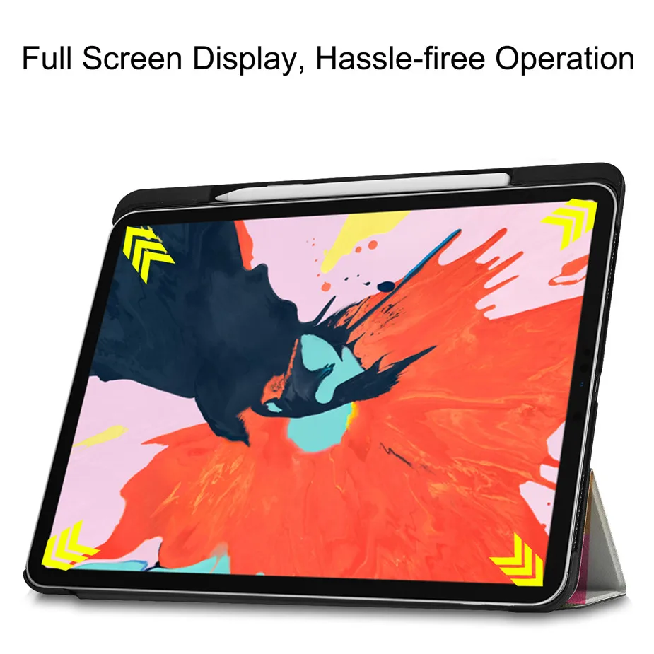 GUKEEDIANZI для Apple iPad Pro 12,9 из искусственной кожи смарт-чехол с подставкой для Apple iPad Pro 12,9 планшет средство защиты ПК подставкой