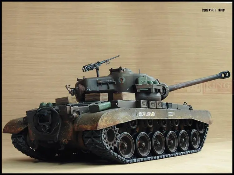 KNL хобби Хэн, 1:16 Першинг RC пульт дистанционного управления Танк модель литейное оборудование для толстое покрытие краски, чтобы сделать старый обновления