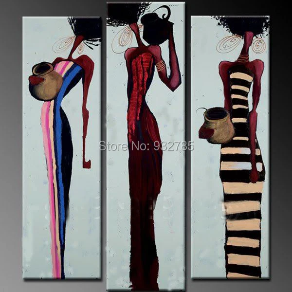 Бесплатная доставка ручная работа Юго-Восточная Азия африканская леди масляная