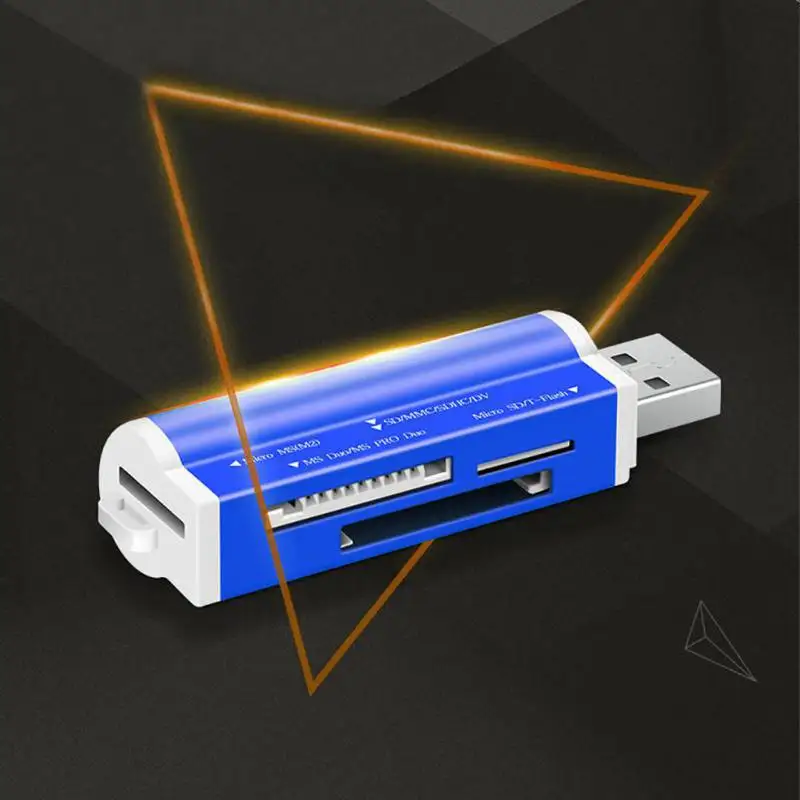 Все в одном SD карта мини кард ридер из алюминиевого сплава мульти schede USB памяти на