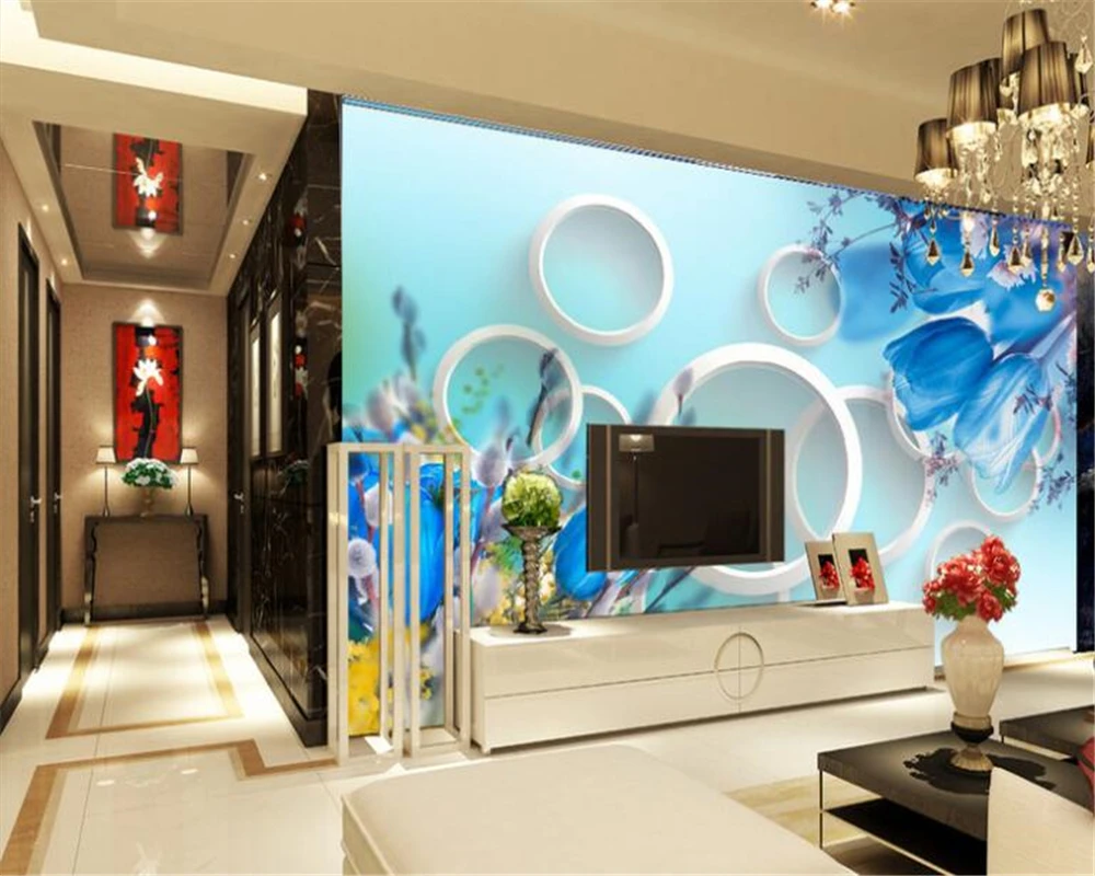 Интерьер beibehang для старшей школы декоративные 3d обои гостиной 3D романтические