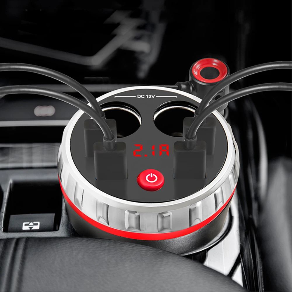 Fm-передатчик Bluetooth автомобильный беспроводной радио адаптер AUX MP3 плеер fm-модулятор с громкой связью 4 USB быстрое зарядное устройство 2.1A