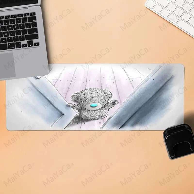 

MaiYaCa Custom Skin Teddy Me To You Gaming Mouse Pad Large Mouse Pad Gamer for cs dota 2 LOL gaming mouse pad free mouse pad