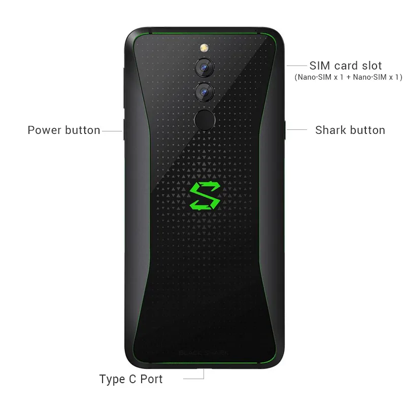 Xiaomi Black Shark Helo 8 Гб 128 ГБ игровой мобильный телефон Snapdragon 845 6 01 &quot18:9 полноэкранный