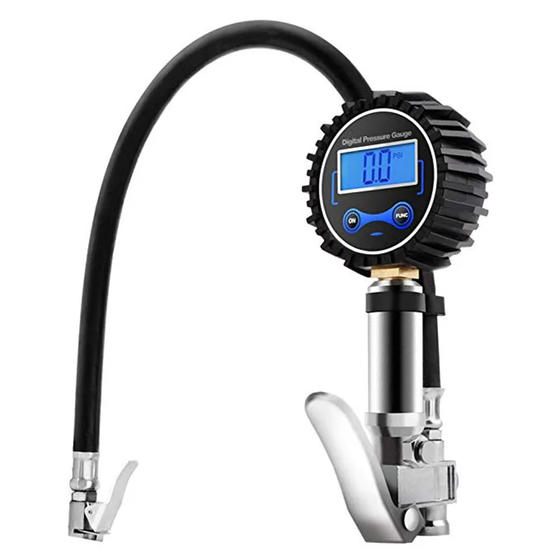 

Digital Tire Pressure Gauge,Flexible Rubber with Hose and Quick Connect Plug for Truck Automobile and Motorcycle