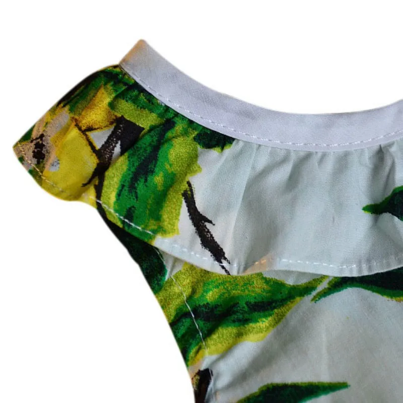 Dress For Girls Baby Clothes Toddler Girl Lemon Flower Bow Ball Prom | Детская одежда и обувь