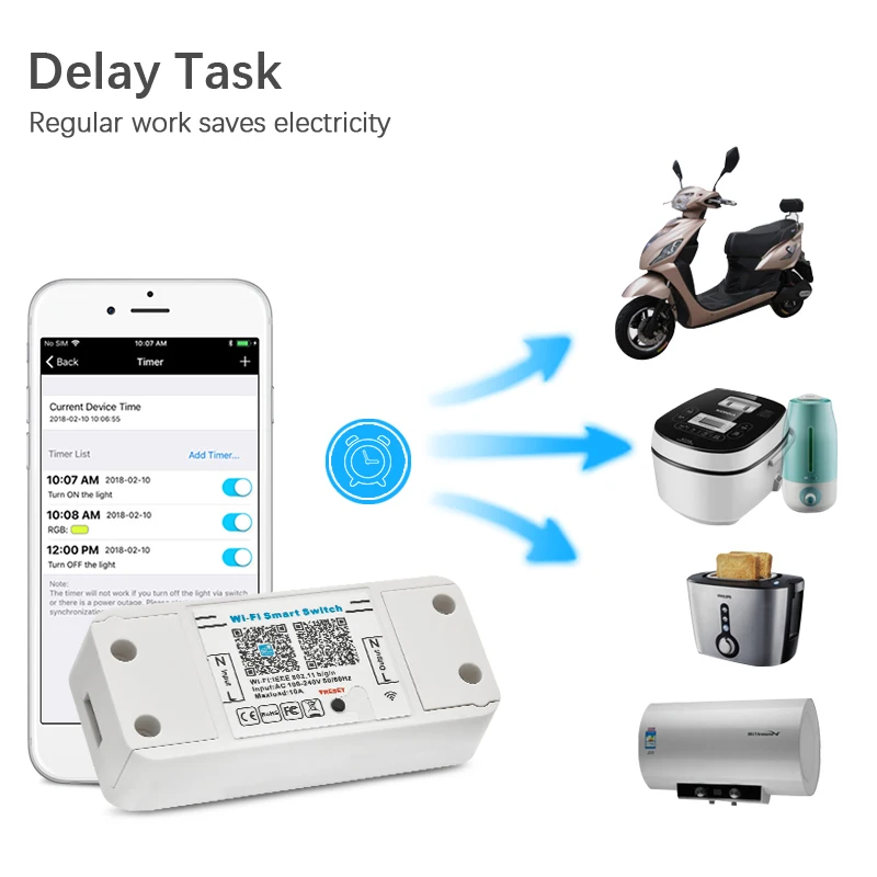 Умный светодиодный переключатель Magic Home 110 В 220 10 А Bluetooth управление с помощью