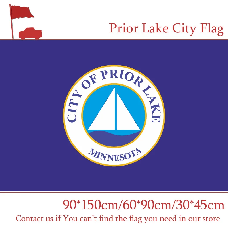 Флаг Prior Lake City 30*45 см Автомобильный флаг 90*150 60*90 3x5 футов полиэфирная печать|Флаги