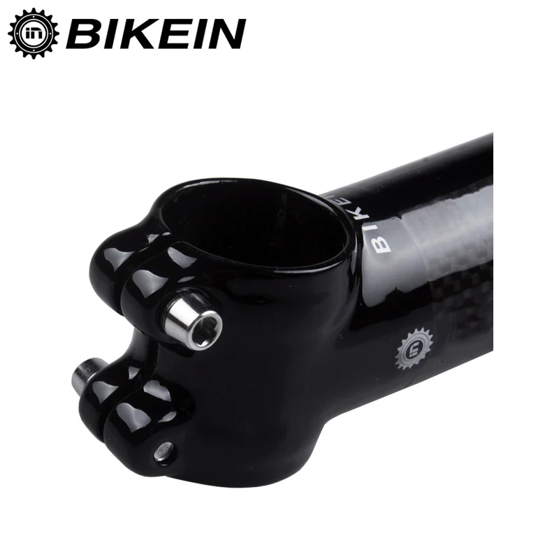 Bikein Сверхлегкий 130 г Глянцевая Дорожный велосипед стволовых Велоспорт Mountain Велосипедный вынос руля 3 К углерода+ алюминий для 31.8 мм Запчасти для велосипедов