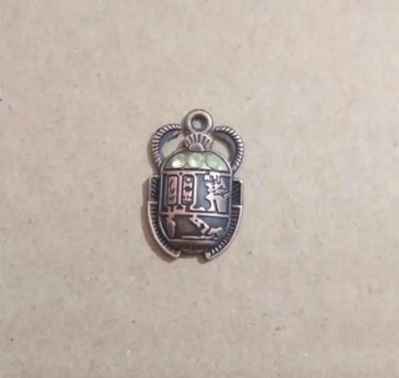 5 шт. 16*26 мм Стразы Египетский Scarab Божья коровка с подвеской Шарм ScarabBeetle Подвеска