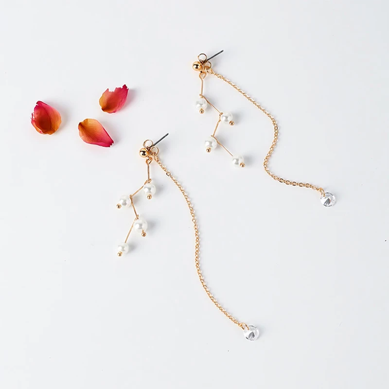 2018 Новое поступление Розовое золото Z форма Серебро Имитация жемчуга