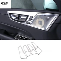 4pcslot stainless steel interior door shake handshandle decoration cover for 2018 2019 volvo xc60 car accessories
