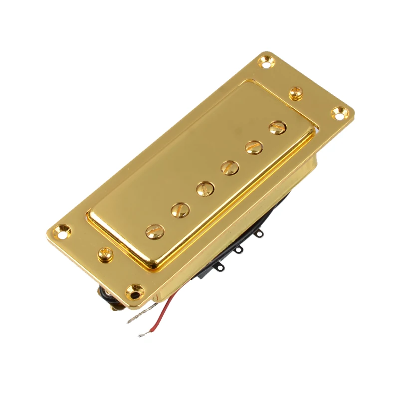 Мини 6 отверстий Электрогитара хамбакер Пикап для LP гитары золото - Цвет: Bridge Pickup