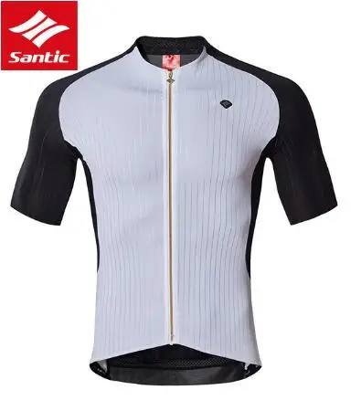 Santic 8 стиль мужской короткий рукав Велоспорт Джерси лето дышащий MTB дорожный велосипед Топ быстросохнущая Pro Спорт на открытом воздухе Футболка с рисунком "Верховая езда" - Цвет: M7C02101
