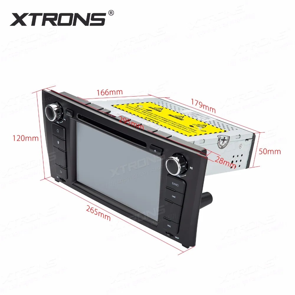 XTRONS 7 дюймовый HD цифровой сенсорный экран двойной CANbus GPS навигация рулевое колесо