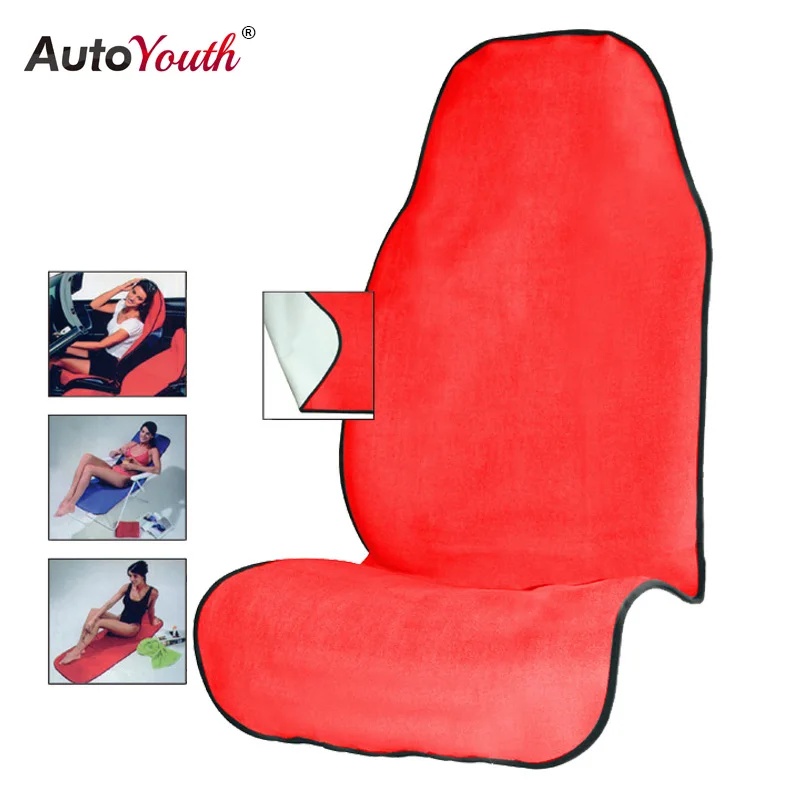 Red AUTOYOUTH Лето Автомобиля Подушки Сиденья Пляжный Коврик Черный Серый Красный Розовый Синий Голубой Желтый Автокресло Протектор Pet Мат Собака Чехлы На Сиденья Автомобиля Охватывает - Название цвета: Red