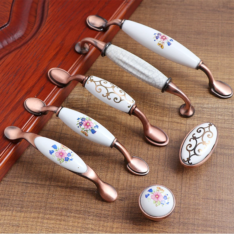 Ручки для антикварной мебели ручки и из мраморной вены керамические кухонных