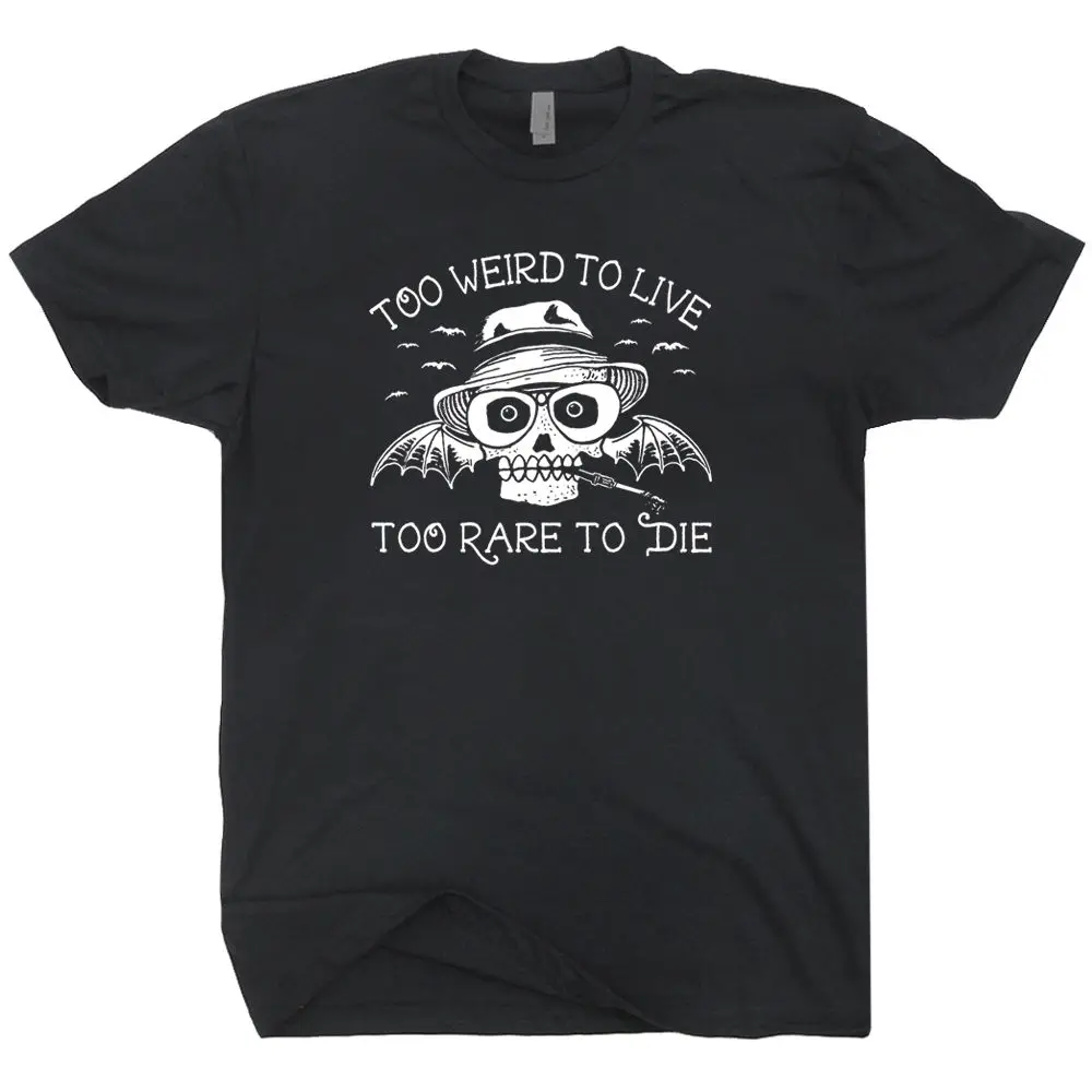 Футболка Hunter S Thompson слишком странная чтобы жить боязнь и ненависть в Лас