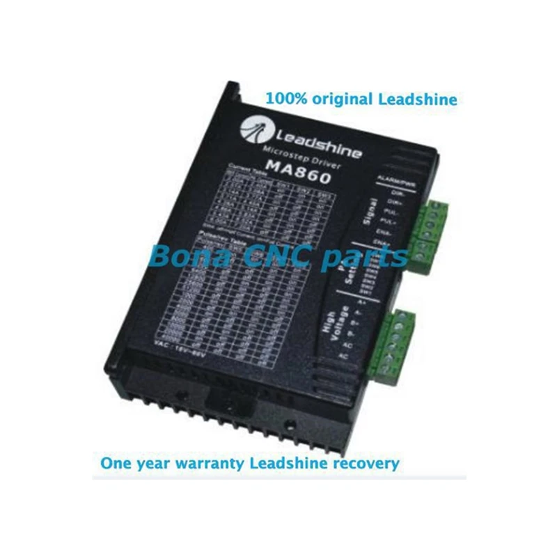 

Leadshine двухфазный Драйвер шагового двигателя MA860 18-60VDC источник питания, шаговый Драйвер MA860, гравировальный станок, бесплатная доставка