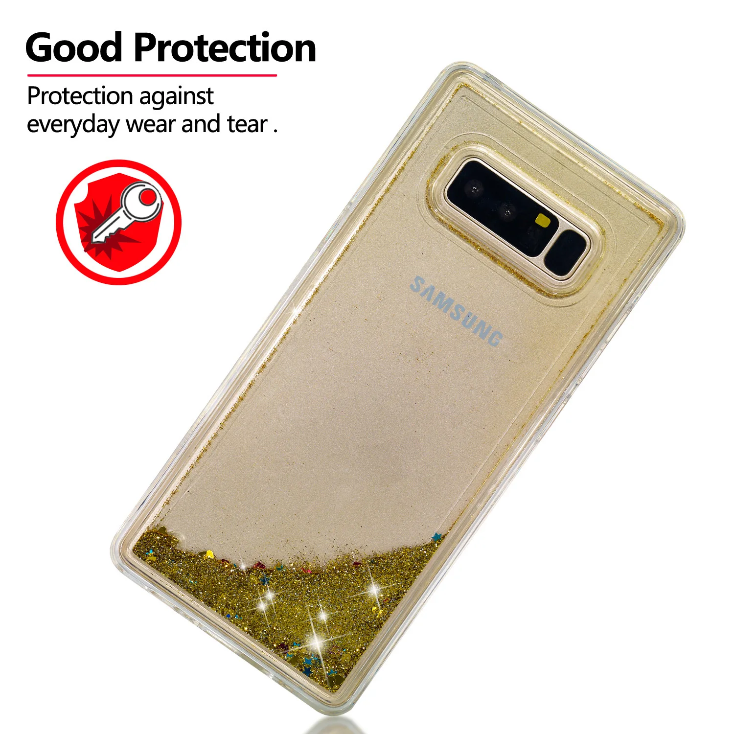 Чехол с блестками и жидкостью для Samsung Galaxy Note 8 чехол телефона N950F N950W N950N N950U