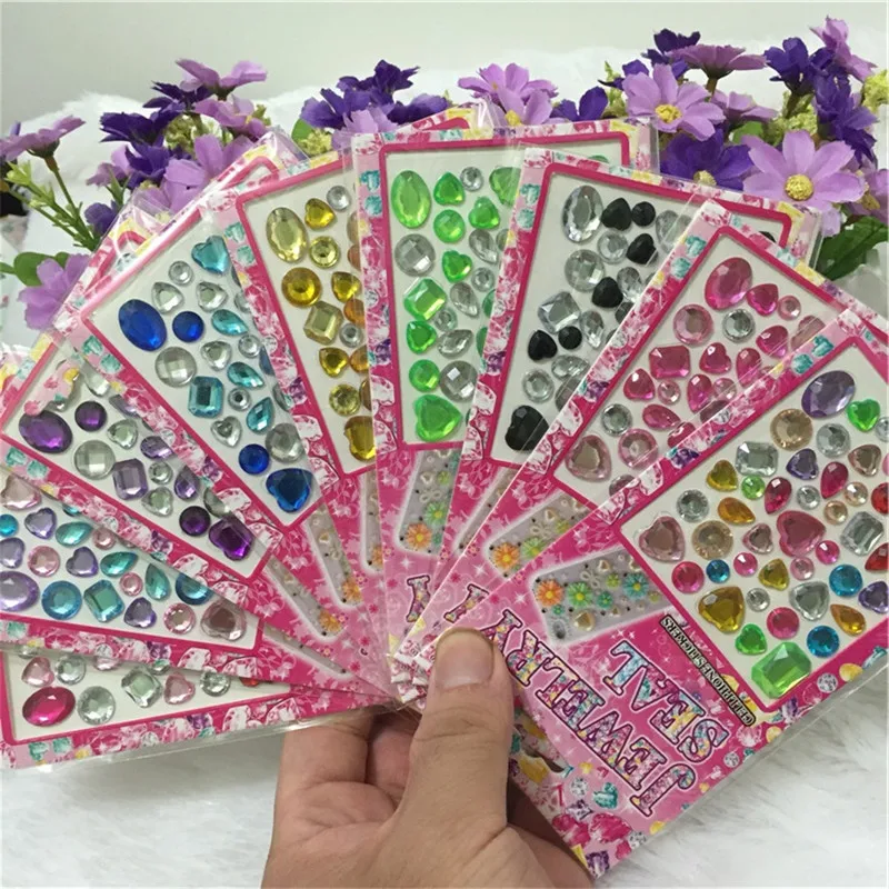 Горячая Распродажа автомобильные наклейки смешанные размеры стразы