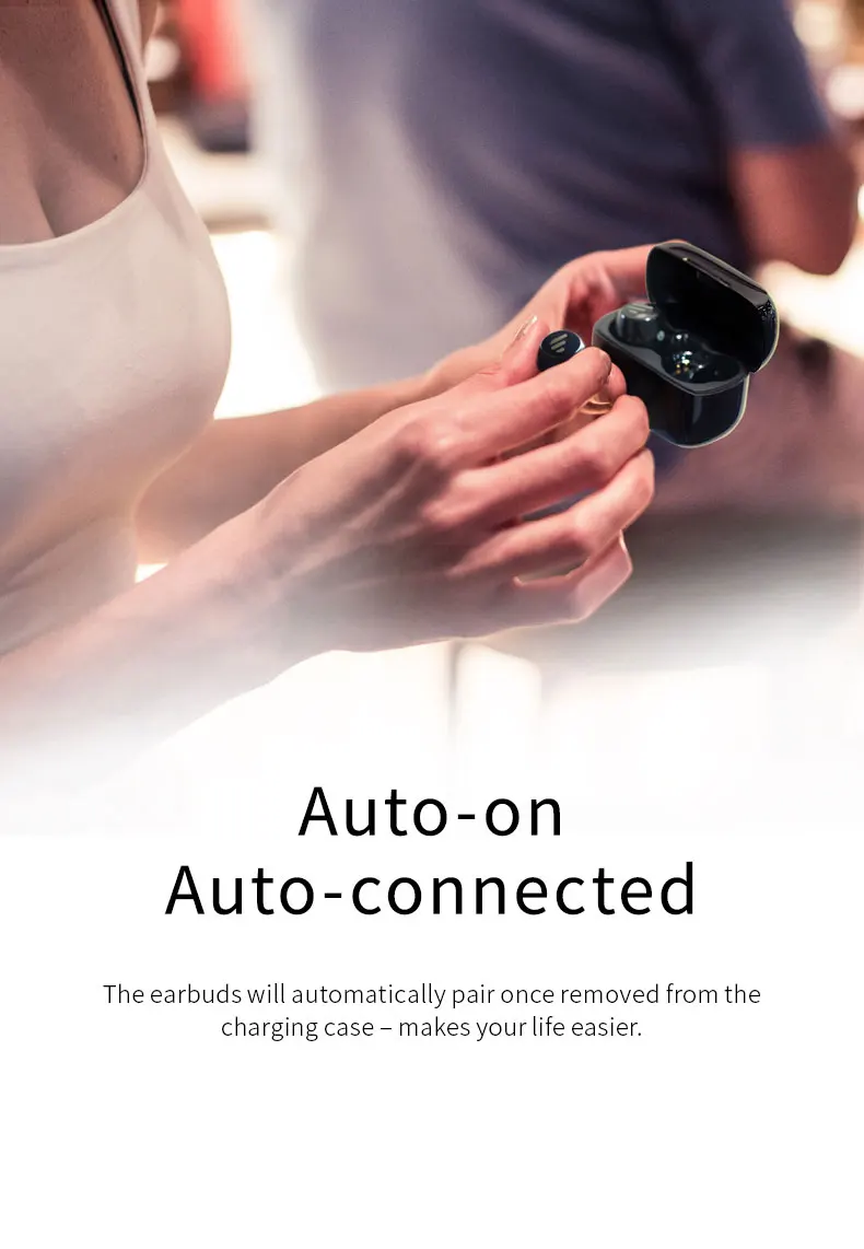 EDIFIER TWS1 TWS наушники Bluetooth V5.0 наушники IPX5 Поддержка Aptx отпечатков пальцев Touch fone de ouvido 3D стерео беспроводные наушники