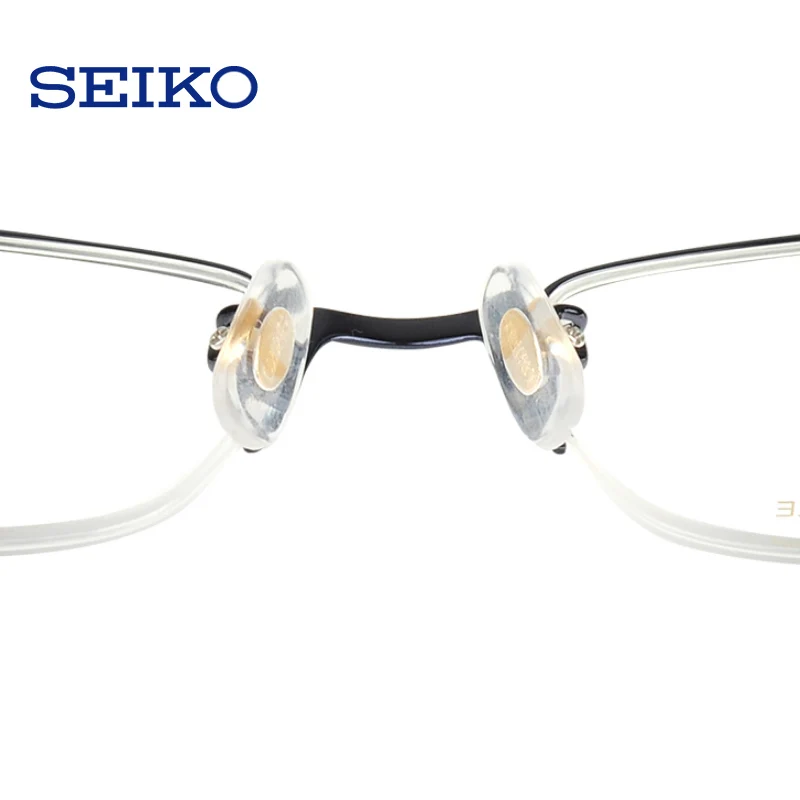 SEIKO титановые оправы для очков для мужчин, близорукие полуоправы, мужские близорукие очки, оптические очки, оправа для очков HC1018